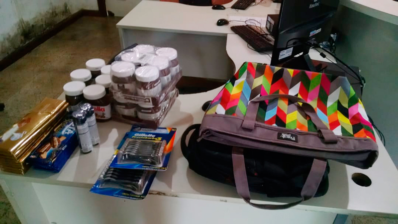 Produtos apreendidos com o suspeito foram recolhidos pela Guarda Municipal (Foto: Júlia Afonso)