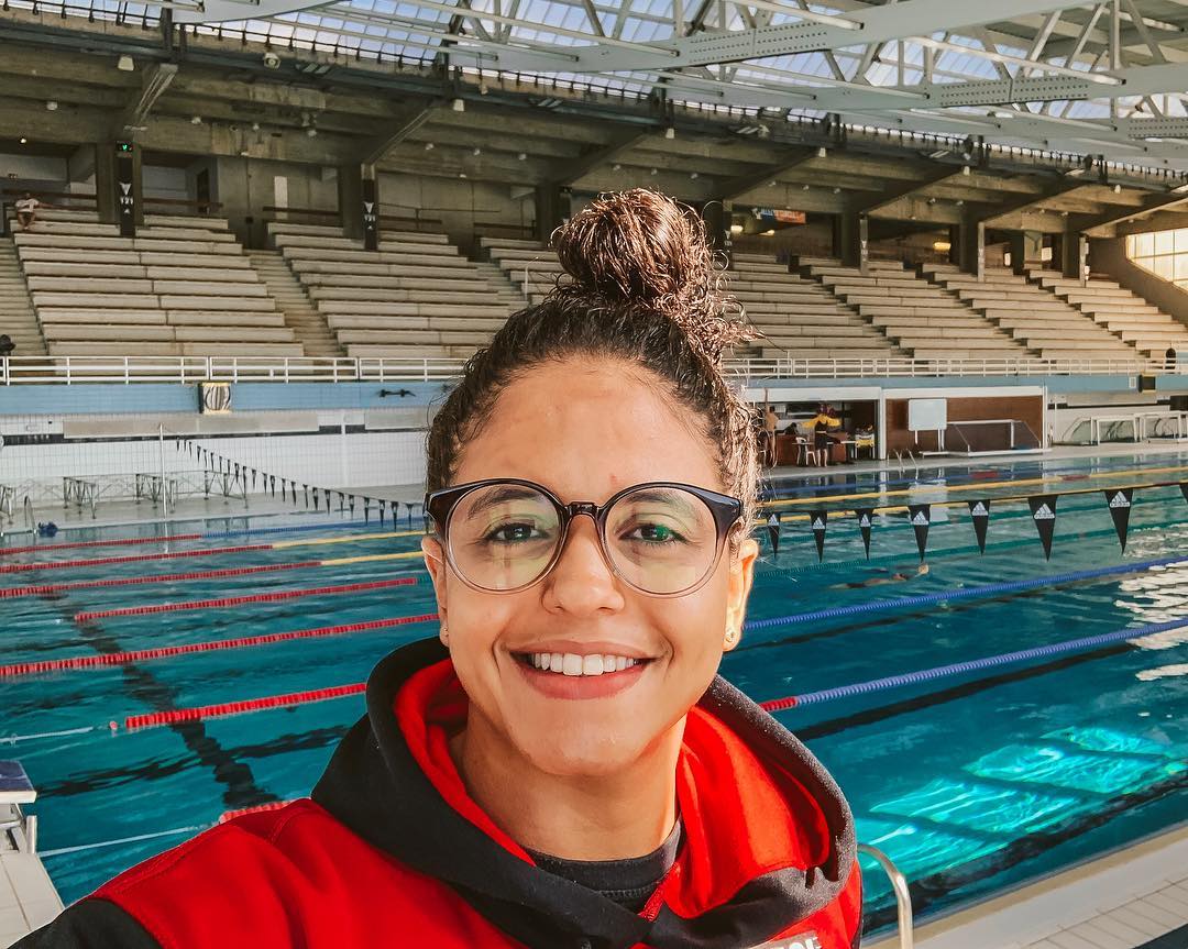 Etiene se classificou para a final após fazer o segundo melhor tempo na semi (Foto: Reprodução/ Instagram @etimedeiros)