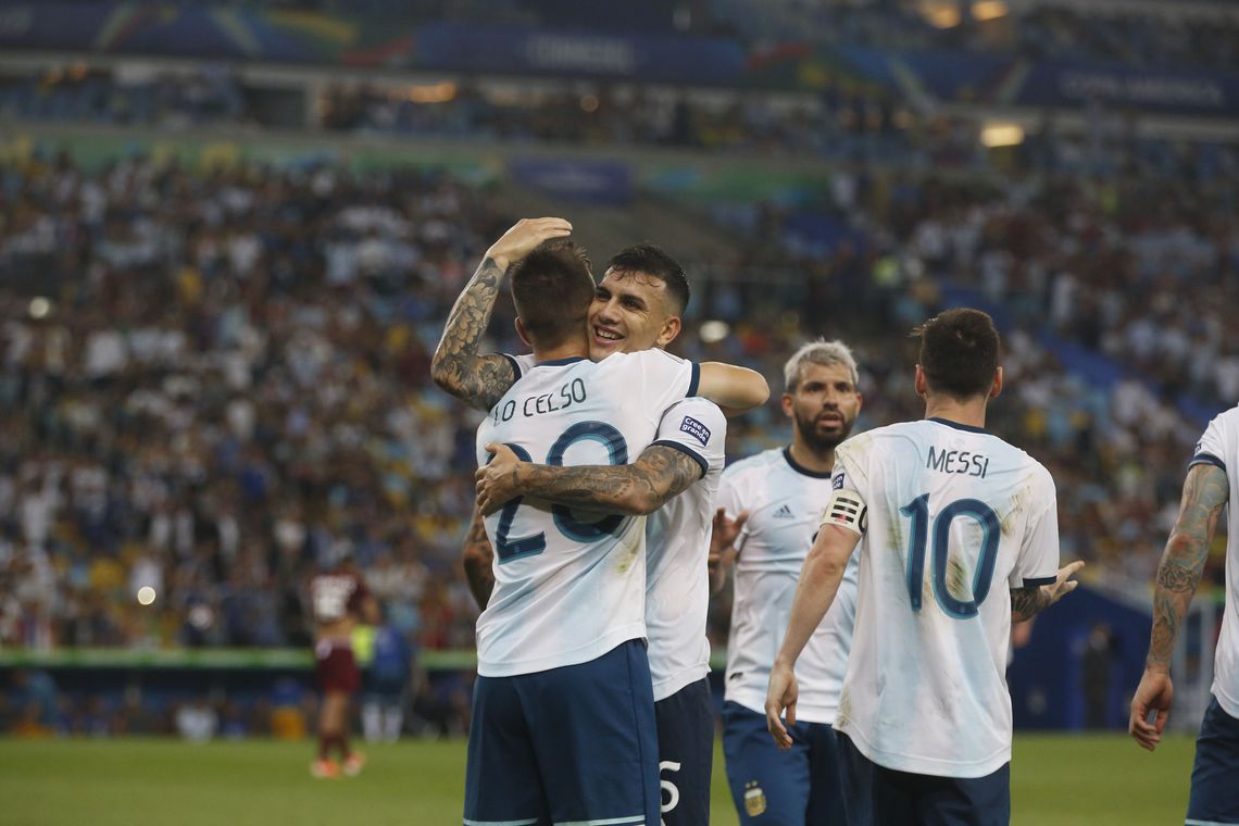 Jogadores da Argentina (Foto: Fernando Frazão/ Agência Brasil)