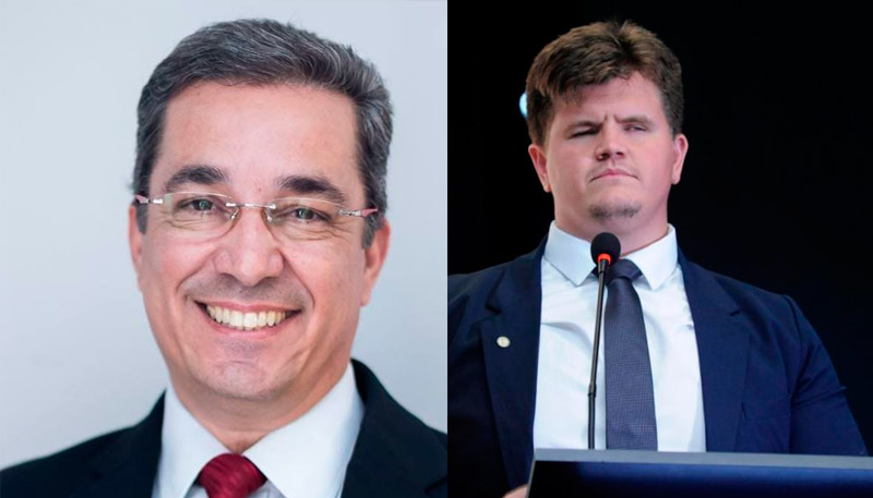 Deputados federais Ted Conti e Felipe Rigoni (Foto: Divulgação / Câmara dos Deputados)