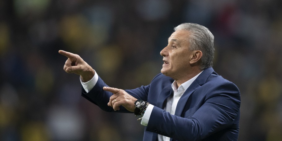 Tite no comando do Brasil na Copa América (Foto: Lucas Figueiredo/CBF)