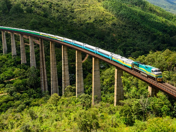 Trem de passageiros Vitória - Minas (Foto: Vale / Divulgação)