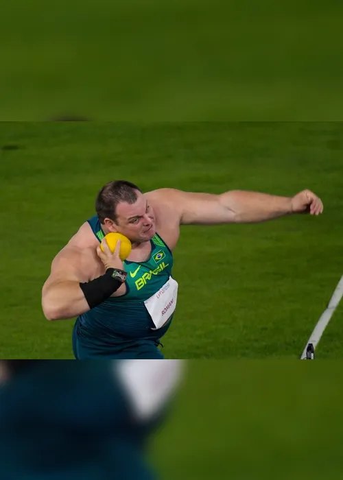 Imagem ilustrativa da imagem Darlan Romani chega perto de novo, mas não vai ao pódio no arremesso de peso