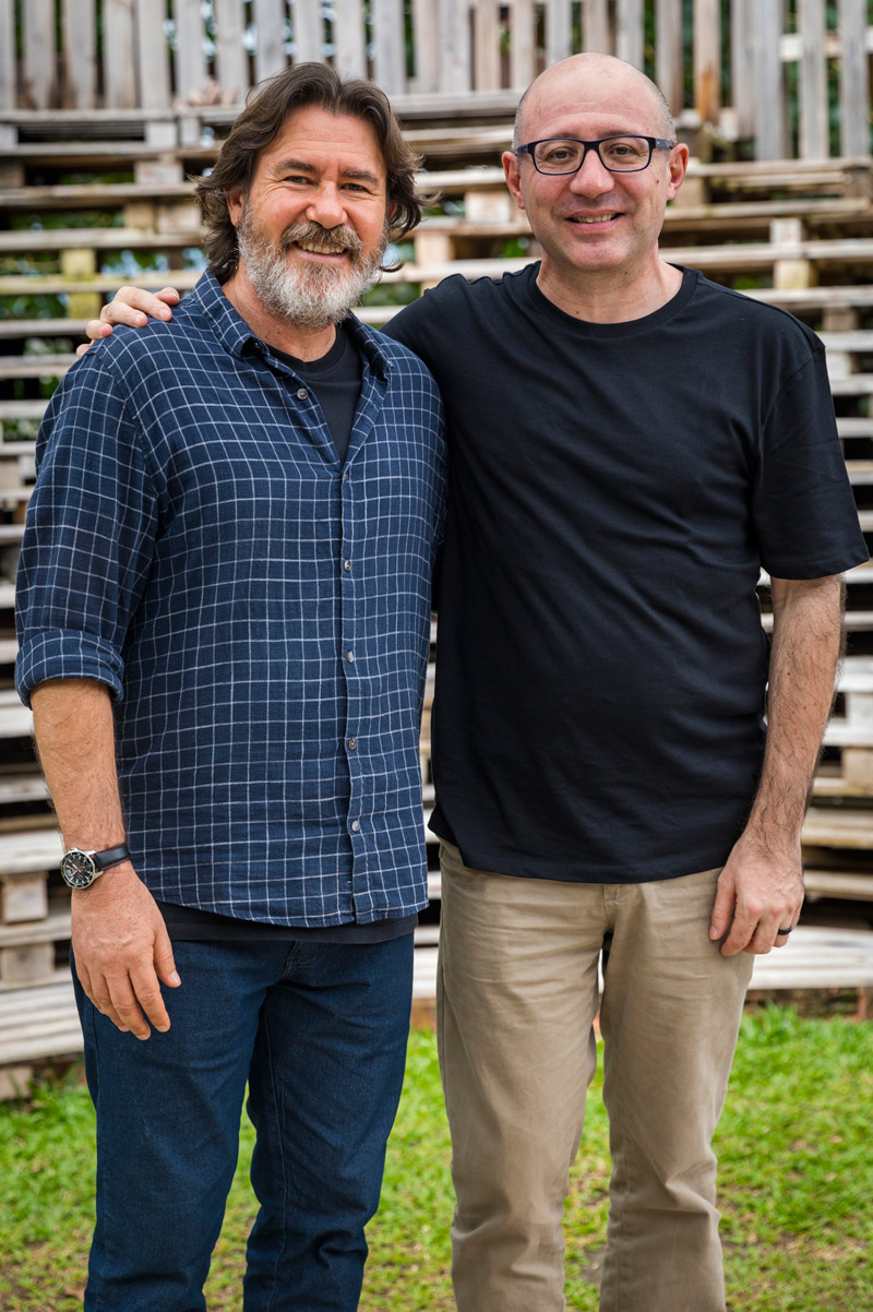 Ângelo Coimbra e Paolo Parise (Foto: Paulo Belote/TV Globo)