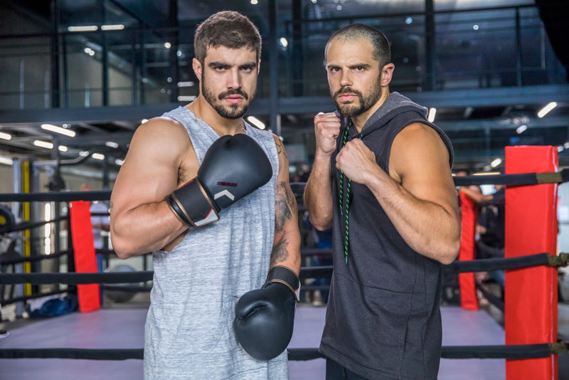 Caio Castro e Duda Nagle (Foto: João Miguel Júnior/TV Globo)