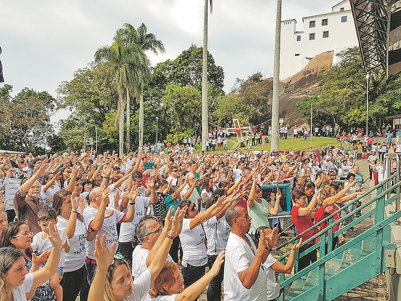 O Convento realiza uma celebração em memória das vítimas de acidentes de trânsito (Foto: Divulgação)