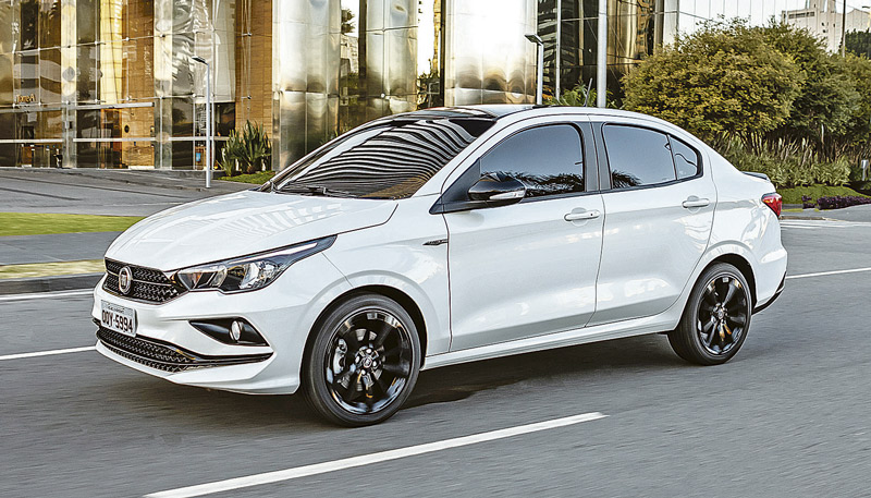 A linha 2020 do Cronos traz mais itens de série e a nova versão de apelo esportivo HGT 1.8 AT (Foto: Assessoria / Fiat)