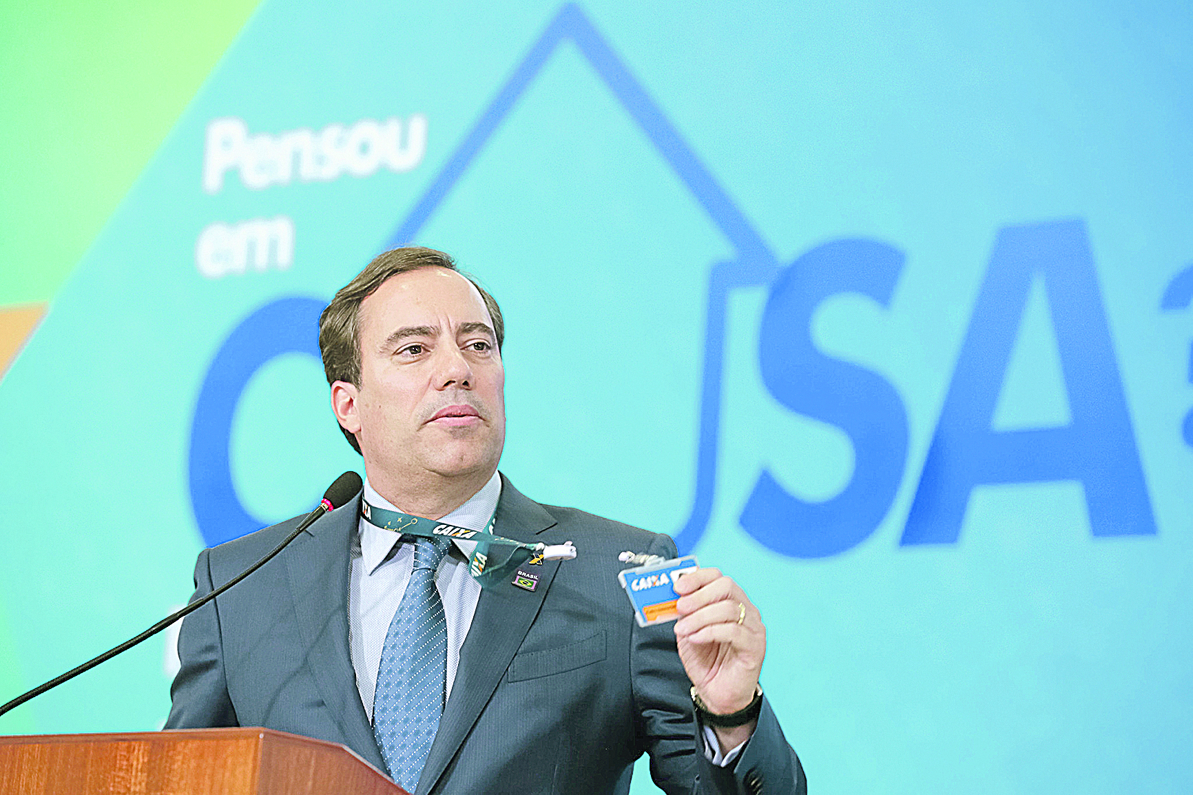 Presidente da Caixa, Pedro Guimarães afirma que o cliente poderá continuar optando pela linha de crédito que usa a TR como correção, caso não se sinta seguro com o IPCA (Foto: Isac nóbrega/PR)