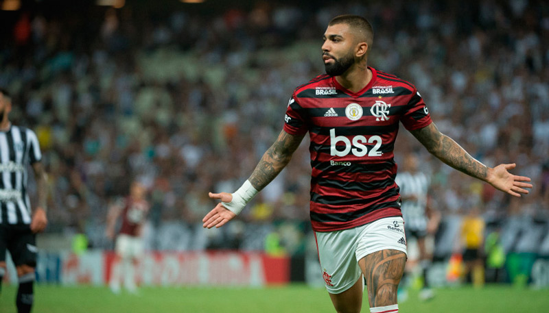 Gabigol marcou o segundo gol da partida (Foto: Alexandre Vidal / Flamengo)