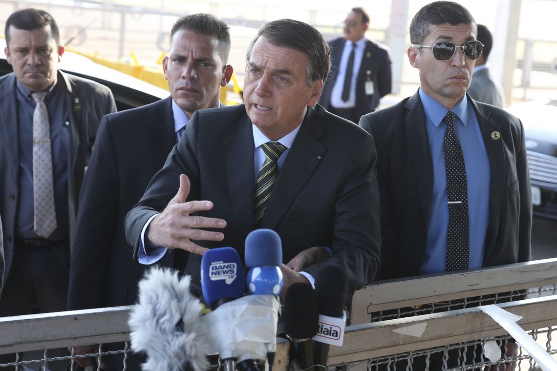 Bolsonaro tentou amenizar o tom das críticas a João Doria. (Foto: Antonio Cruz/Agência Brasil)