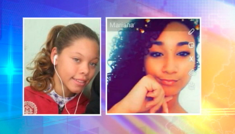 Jhenifer e Mariana morreram neste domingo (Foto: Reprodução / TV Tribuna)