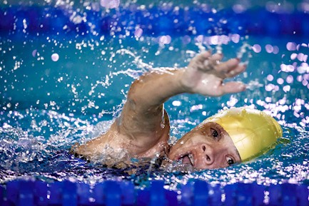 Joana Neves terminou a prova em 38s05. (Foto: CPB)