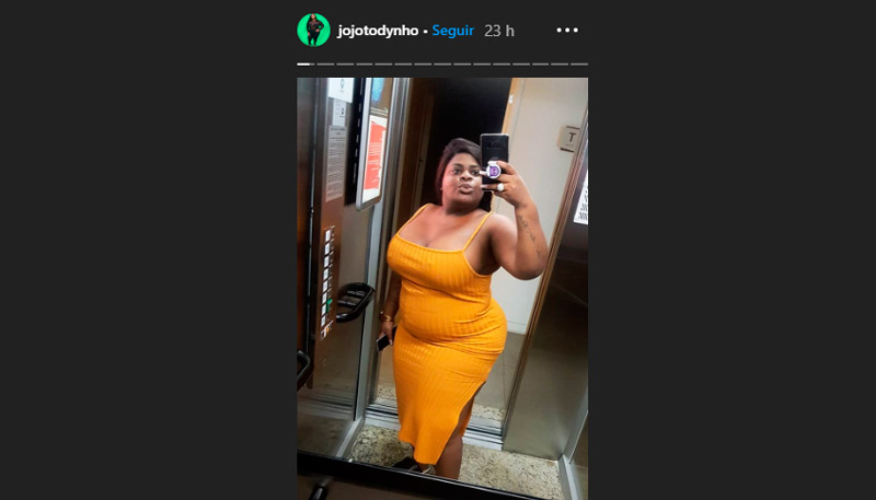 Jojo mostrou o corpo nas redes sociais (Foto: Reprodução / Instagram)