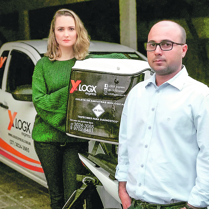 Lutiene Boles e Wagner Coelho são proprietários da LOGX Express (Foto: Divulgação)