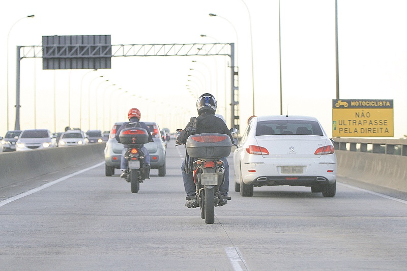 Corredor de motos na 3ª Ponte vai deixar de existir após as obras (Foto: Foto: Dayana Souza)