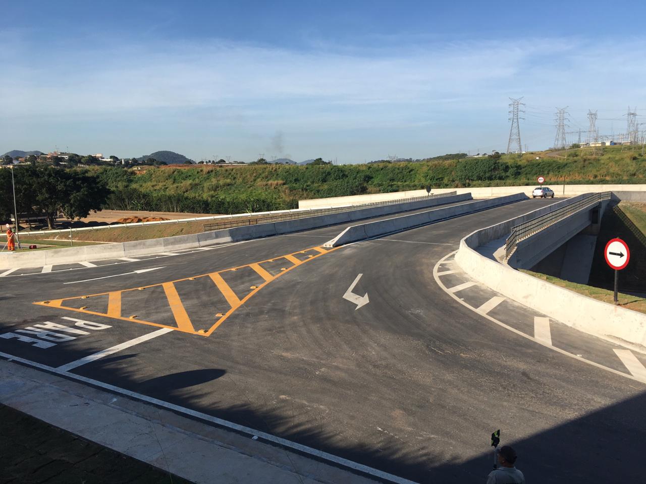 Viaduto no quilômetro 302 da BR-101 foi liberado pela concessionária (Foto: Divulgação/ Eco101)