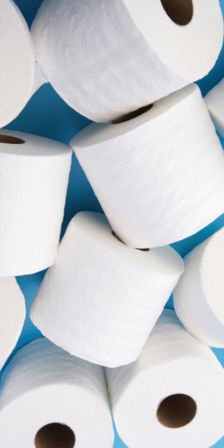 Papel higiênico produzido pela Carta Fabril. Foto: Divulgação