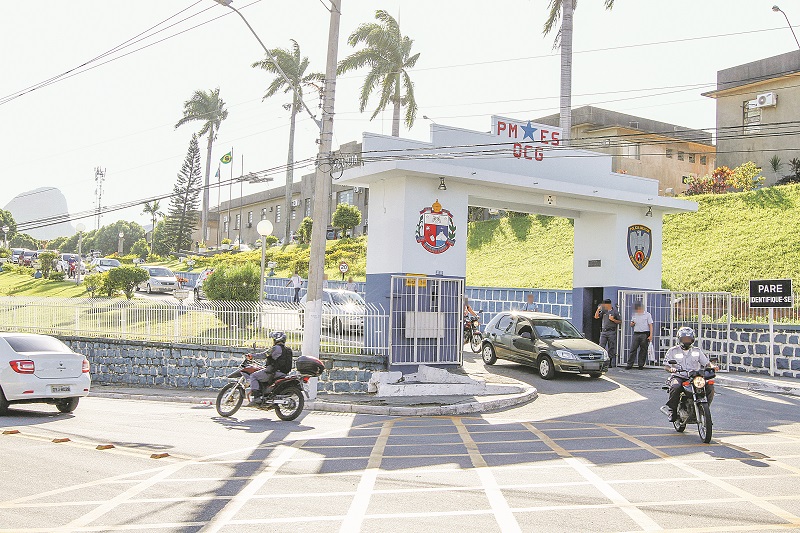 Quartel do Comando-geral da Polícia Militar em Maruípe, Vitória: corregedoria recebe denúncias há 15 anos. (Foto: Tiago Coutinho/AT)