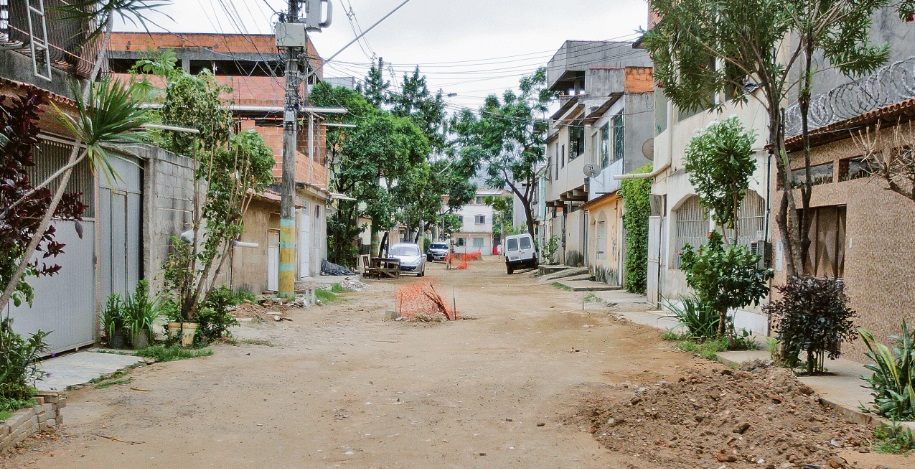 Rua no bairro Zumbi dos Palmares, em Vila Velha, onde bandidos foram presos após o carro ser localizado pela PM (Foto: Antonio Moreira/AT)