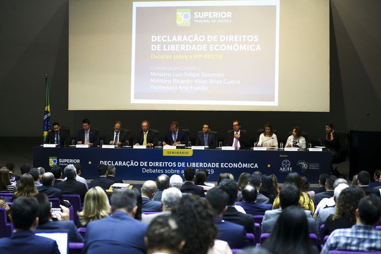 Seminário Declaração de Direitos de Liberdade Econômica (Foto: Marcelo Camargo/Agência Brasil)