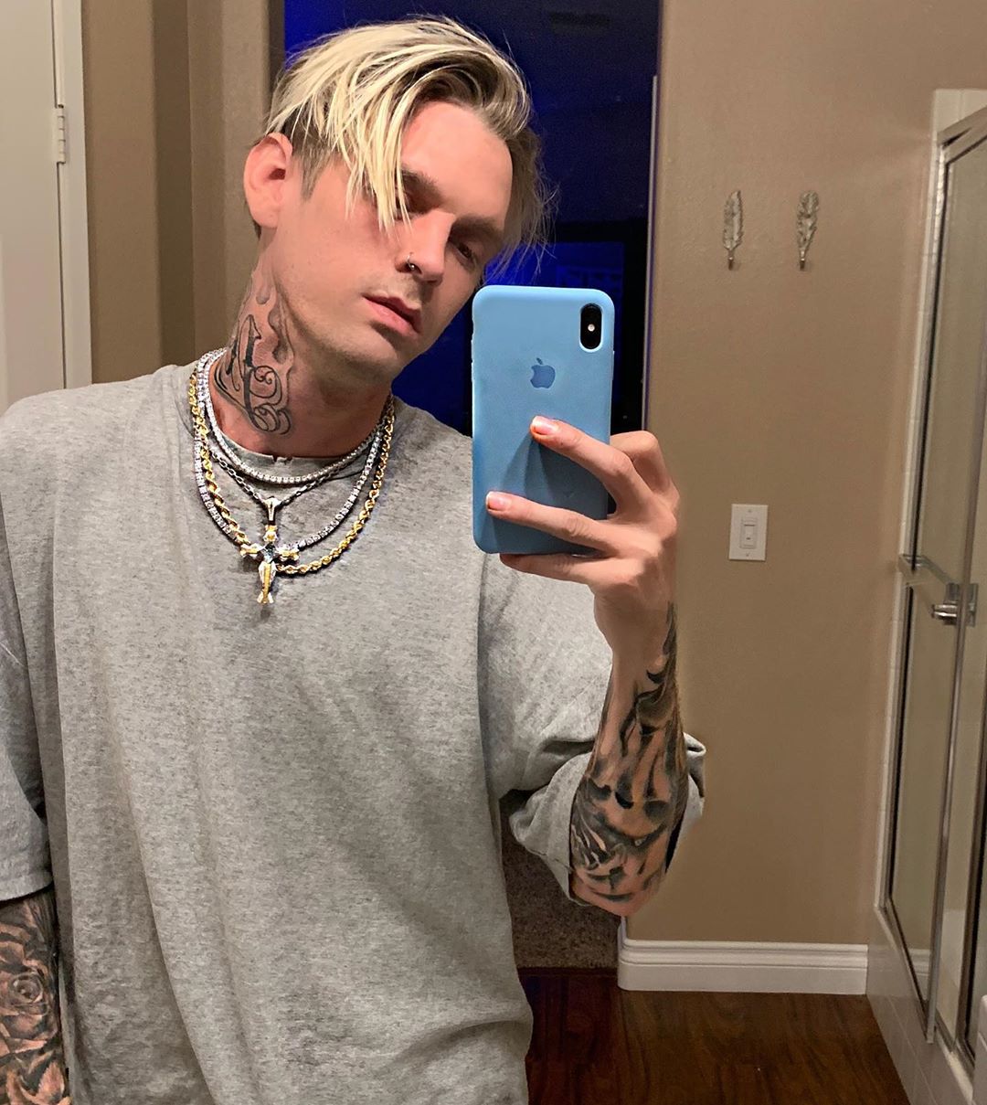 Foi revelado recentemente que Aaron tem esquizofrenia e bipolaridade (Foto: Reprodução/ Instagram @aaroncarter)