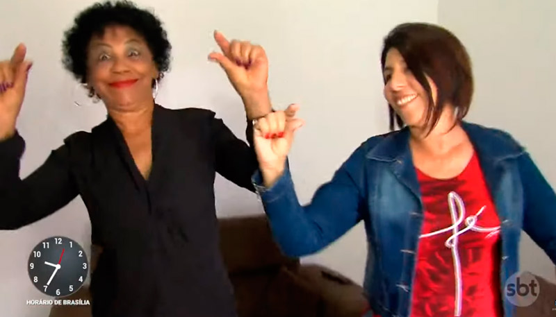Amigas Ivete e Neiva trocaram mensagens nas redes sociais e a conversa viralizou (Foto: Reprodução / SBT)