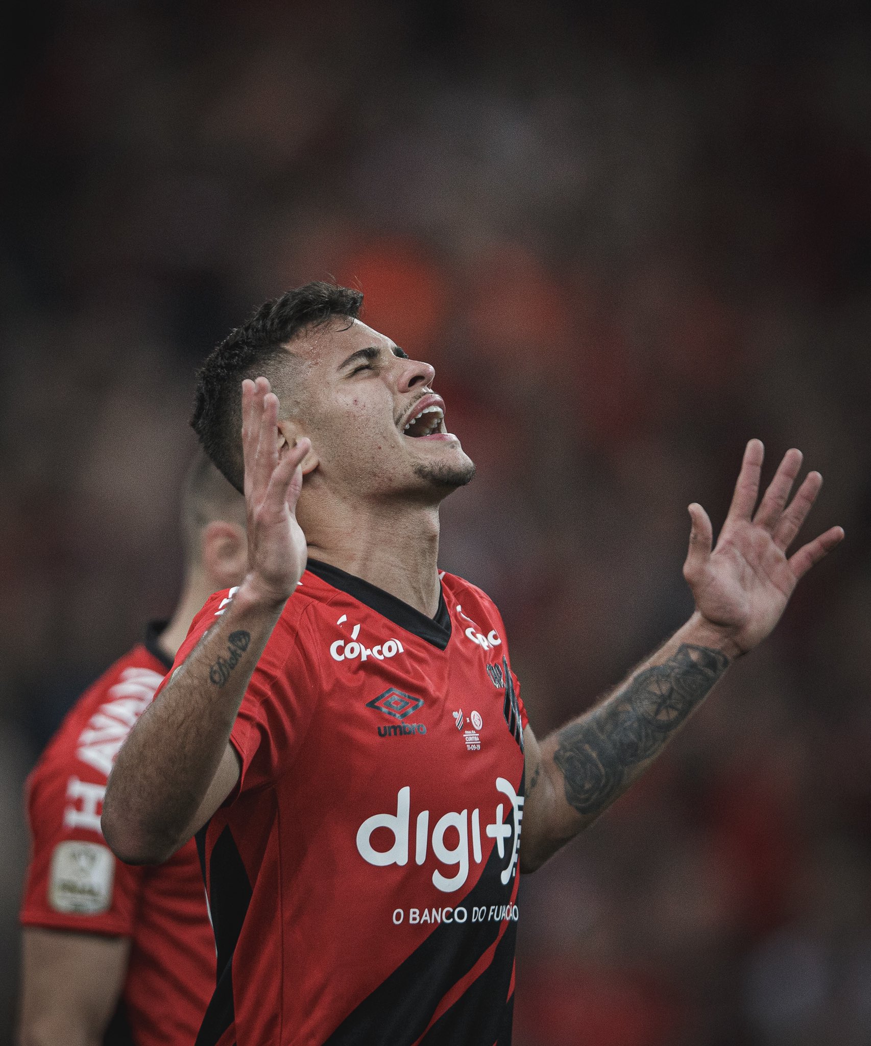 Bruno Guimarães marcou o único gol da partida, no segundo tempo. (Foto: Reprodução/Twitter/@brunoog97)