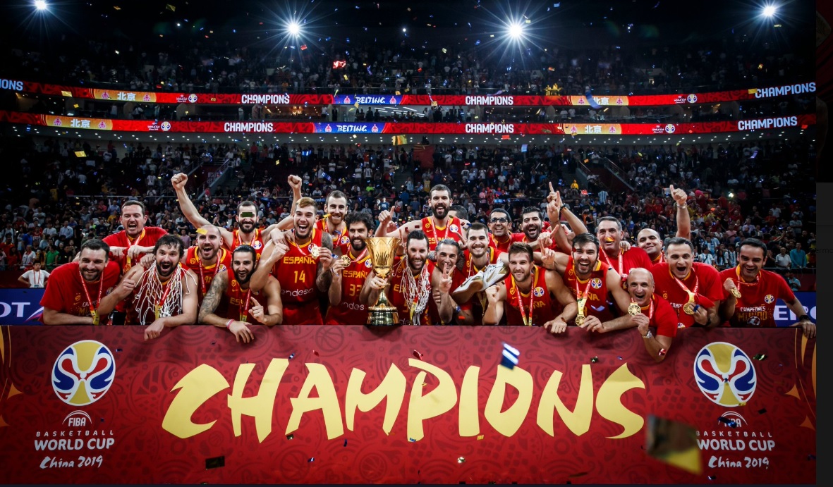 Seleção espanhola conquistou título pela segunda vez (Foto: Twitter @FibaWC)