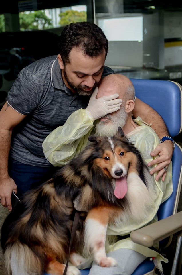 Flávio e Agadir (Foto: Hospital Memorial São José / Facebook)