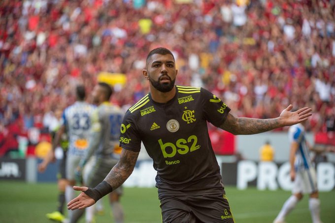Gabigol marcou um dos gols da partida. (Foto: Reprodução/Twitter/@gabigol)