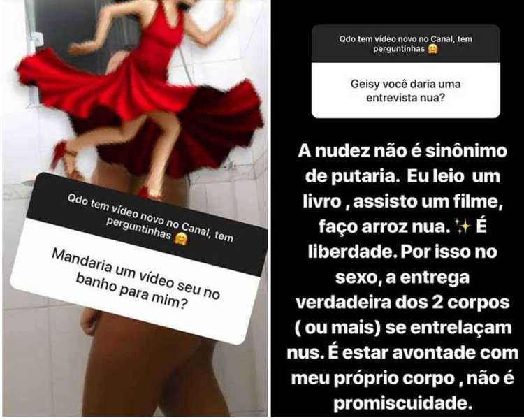 Posts de Geisy Arruda no Instagram (Foto: Reprodução / Instagram)