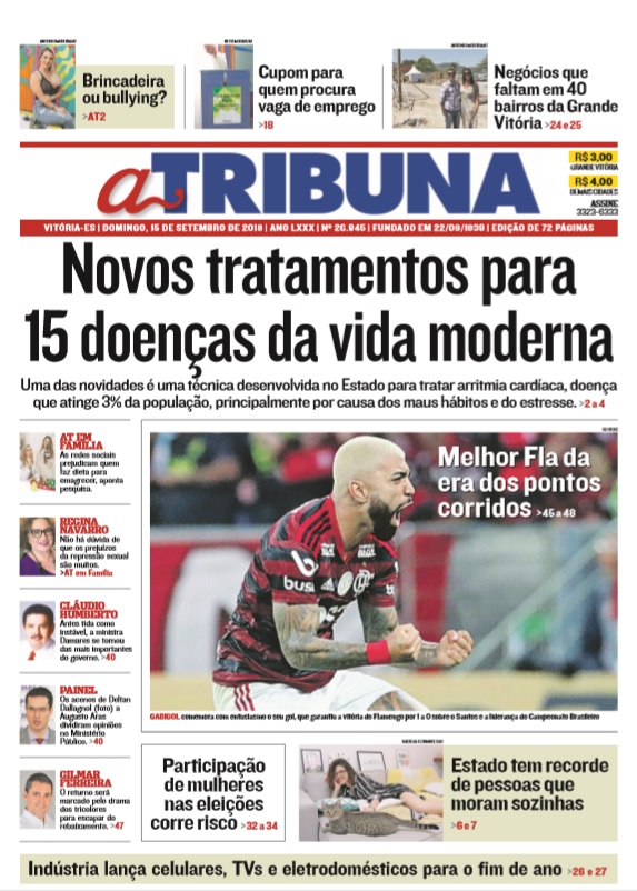 Confira os destaques (Foto: Reprodução/ Jornal A Tribuna)