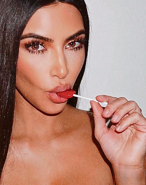 Kim Kardashian: post sobre o doce (Foto: Divulgação)