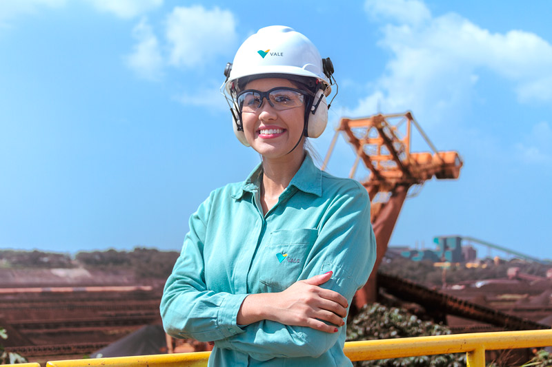 Luiza de Andrade, trainee da área de Engenharia de Porto Norte, no Maranhão (Foto: Divulgação / Vale)