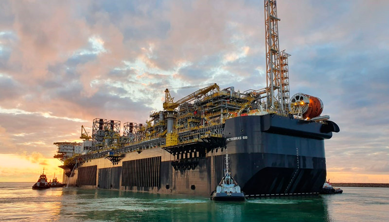 Navio Plataforma poderá processar óleo e gás natural (Foto: Agência Petrobras de Notícias)
