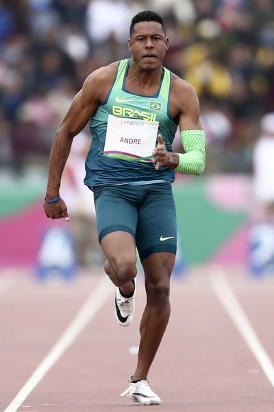 Paulo André Camilo na prova dos 100m no Pan de Lima (Foto: Wagner Carmo/CBAt)
