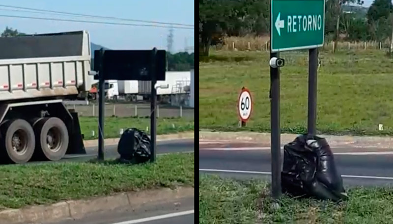 Câmeras foram instaladas nos dois sentidos da pista (Foto: Reprodução / Redes Sociais)
