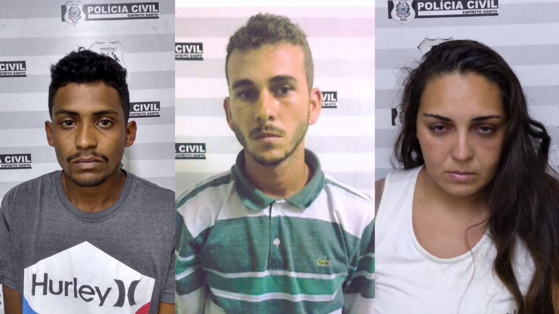 José Lucas Pereira, Kaio Vinicius Zuccon e Pamela Loureiro. (Fotos: Divulgação/PCES)