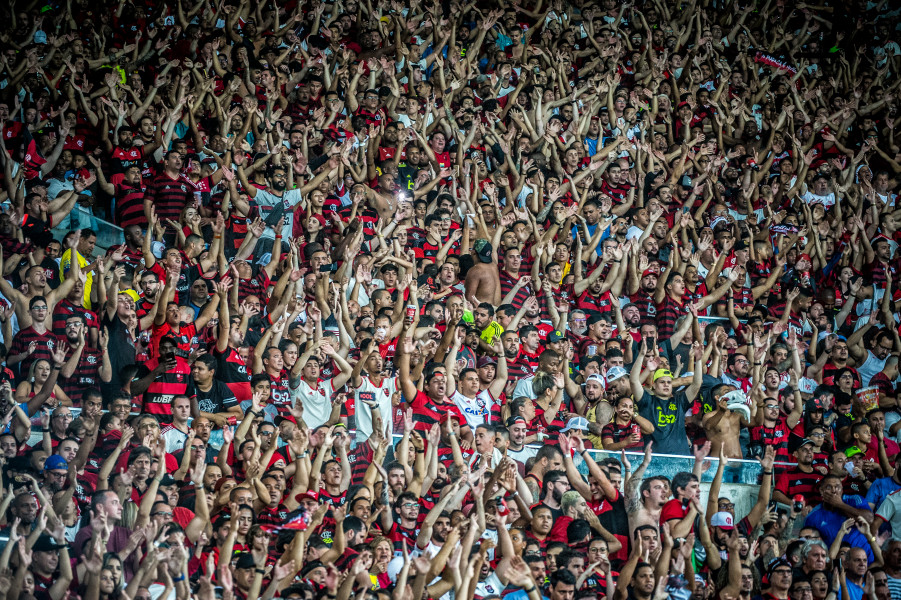 Torcida do Flamengo na final da Libertadores (Foto: Alexandre Vidal & Paula Reis / Flamengo)