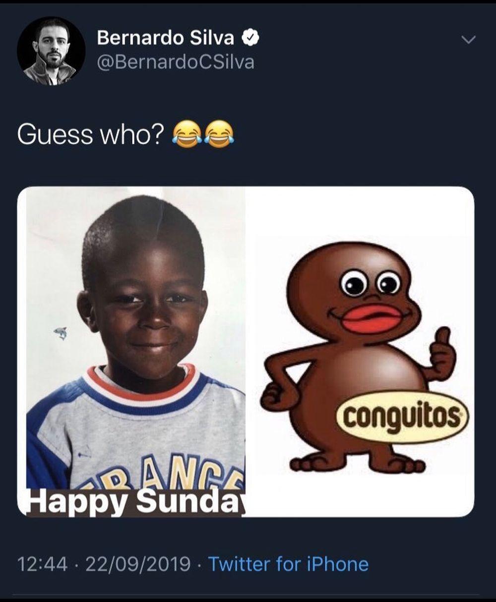 Postagem de Bernardo Silva (Foto: Reprodução / Twitter)