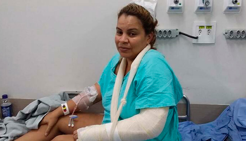 Sara precisará passar por uma cirurgia no pulso (Foto: Divulgação)