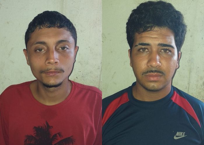 Os foragidos Igor Sttuart Sensual Silva de Lima, de 21 anos e Estêvão Neves, de 23, acusados de torturar homem até a morte em Cariacia (Foto: Divulgação/PCES)