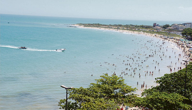 Praia de Anchieta vista de cima (Foto: Divulgação)