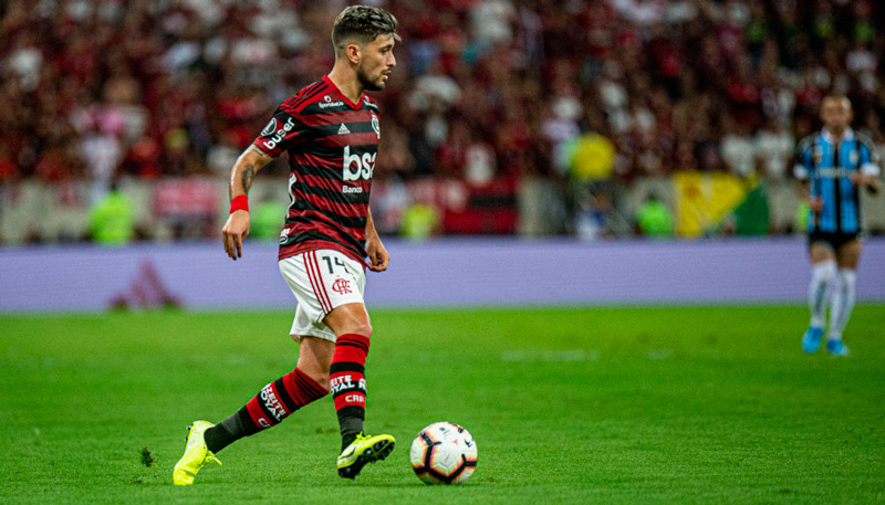 Arrascaeta voltou a jogar pelo Flamengo após 19 dias (Foto: Alexandre Vidal, Marcelo Cortes & Paula Reis / Flamengo)