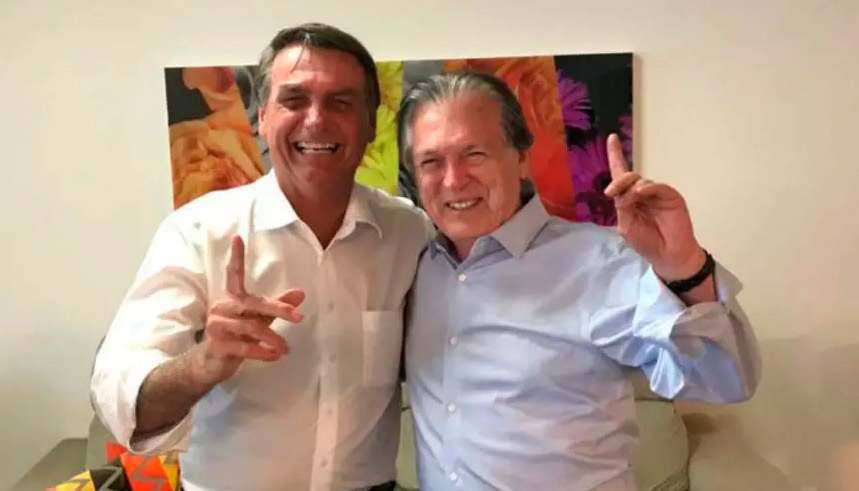 Jair Bolsonaro e Luciano Bivar (Foto: Reprodução / Youtube)