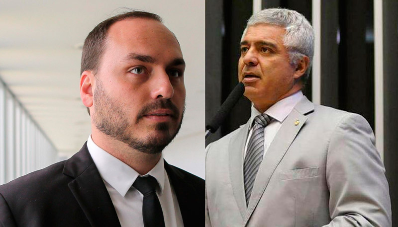 Carlos Bolsonaro e Major Olímpio trocaram farpas no twitter (Foto: Arquivo AT)
