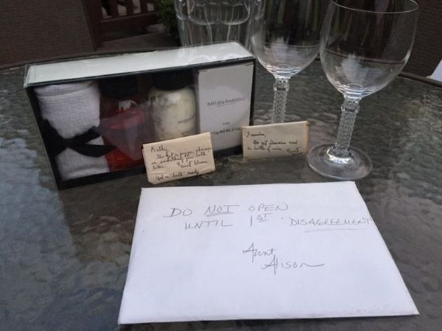 Presente dado por tia Alison ao casal (Foto: Acervo pessoal)