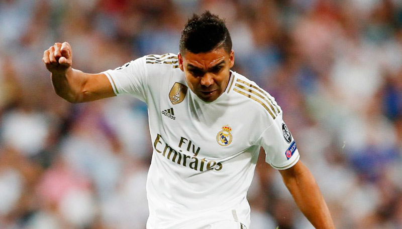 Casemiro foi o único titular em campo pelo Real Madrid (Foto: Reprodução / Twitter @realmadrid)