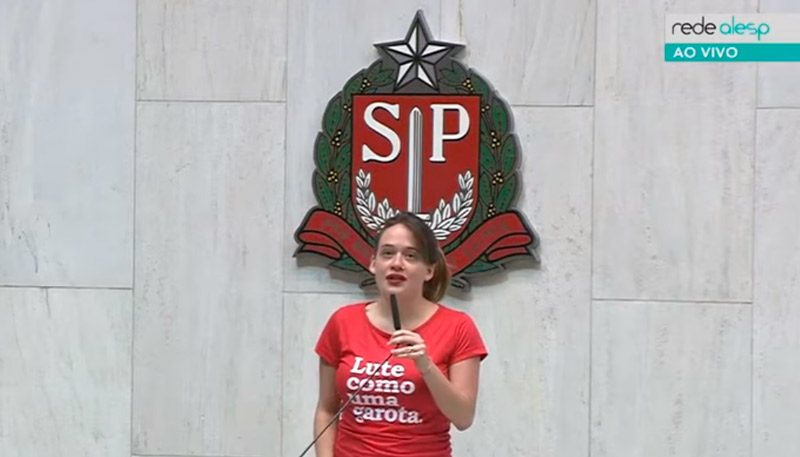 Deputada Isa Penna, do PSOL (Foto: Reprodução / TV Alesp)