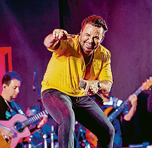 Eduardo no show “O Meu Melhor” (Foto: Divulgação/Ramon Machado)